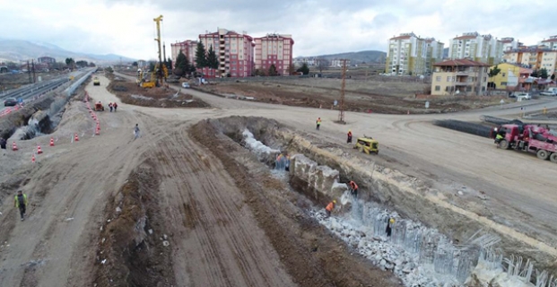 Osmancık - Merzifon yolunda çalışmalar sürüyor