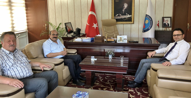 Başkan Şen'den Kaymakam Alkan'a ziyaret