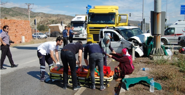 Osmancık'ta kaza: 4 yaralı