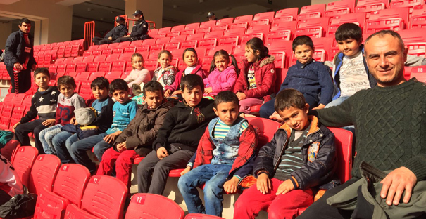 Yaylabaşı öğrencileri Samsun'da maç izledi