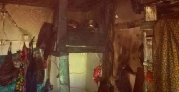 Öbektaş Köyü'ndeki ev yangını korkuttu