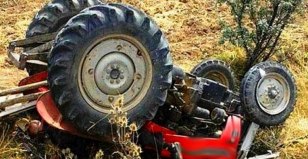 Osmancık'ta traktör devrildi 1 ağır yaralı