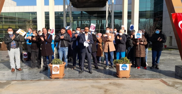 Osmancık'taki sağlıkçılar iş bıraktı
