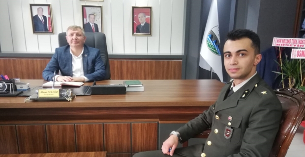Askerlik Şubesi Başkanı Yahşi'den Başkan Gelgör'e veda ziyareti