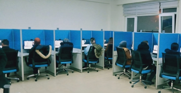 Osmancık e-sınav merkezinde ilk sınav yapıldı