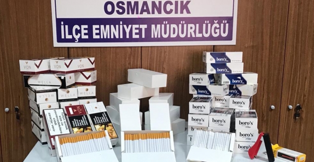 Osmancık'ta kaçak sigara ele geçirildi